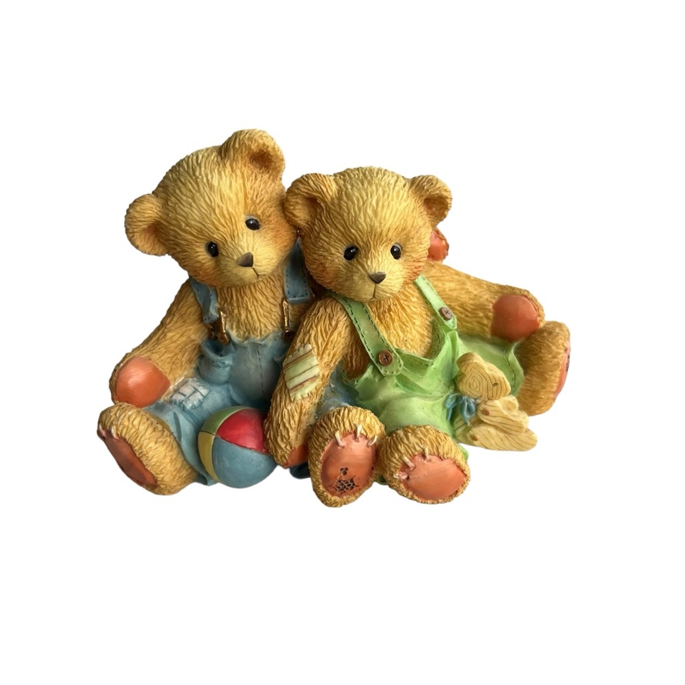 Cherished Teddies Travis and Tucker “We’re In This Together” 127973 Vintage 1995